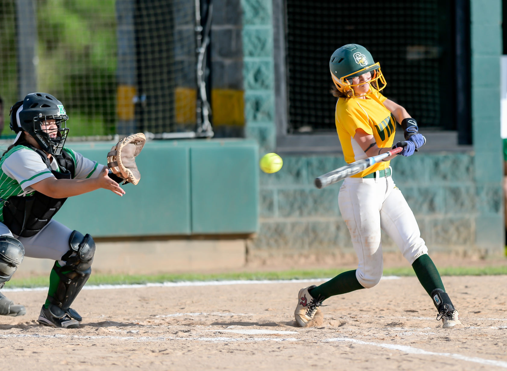 Friday night softball action